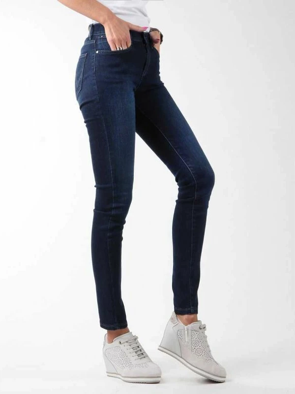 Pantallona të gjata femra Wrangler, blu