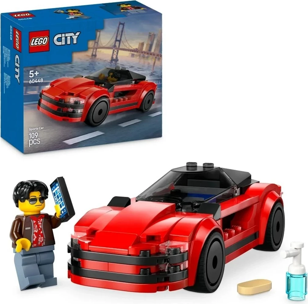Set LEGO City 60448, Makina sportive, 109 pjesë