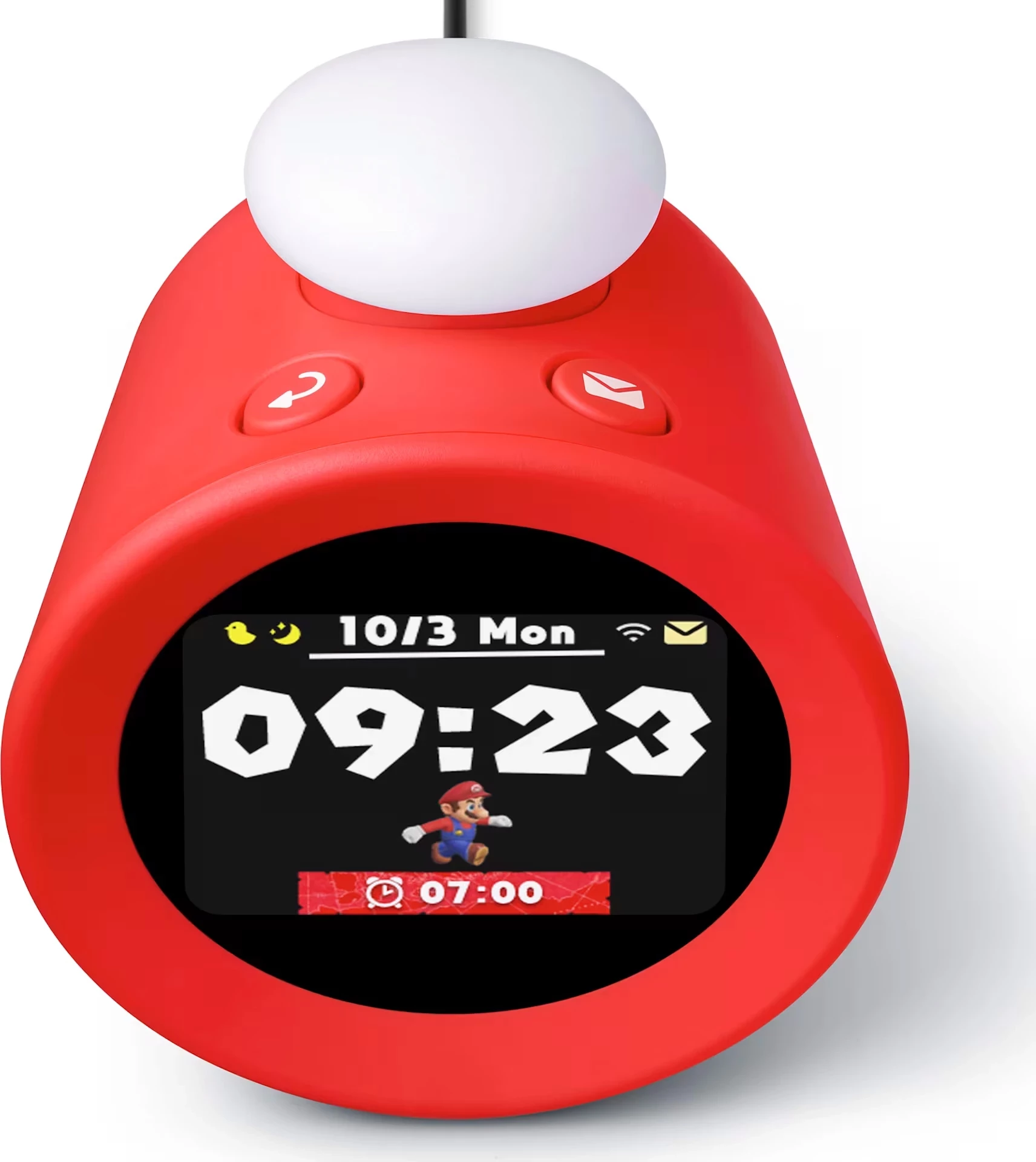 Orë alarmi Nintendo Alarmo, e kuqe