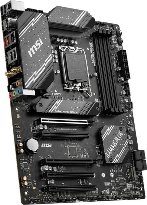 Pllakë amë MSI B760 GAMING PLUS WIFI, ATX, LGA1700, DDR5, Wi-Fi 6E, e zezë