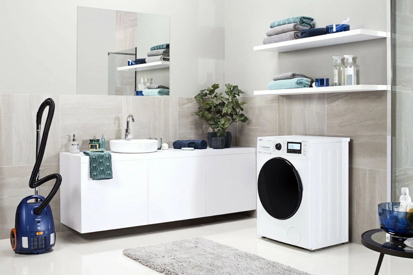 Fshesë me korent me qese Amica FEN TURBO VM2062, HEPA 13, 3L, 900W, Kaltër e errët