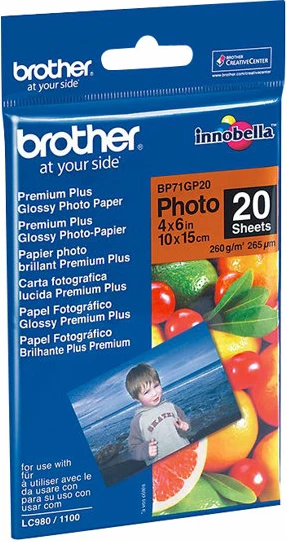 Letër foto Brother BP71GP20, 10x15cm, 20 fletë, glossy