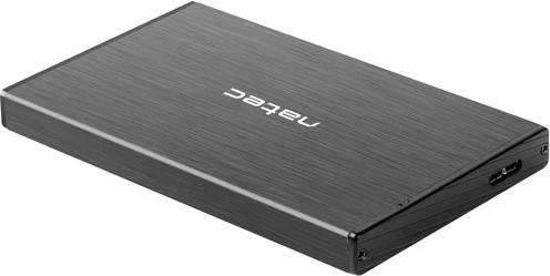 Kasë e jashtme Natec Rhino Go, 2.5 inç, USB 3.0, alumini, e zezë