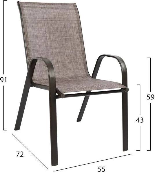 Set kopshti tavolinë & karrige MH5185.02, 3 pjesë