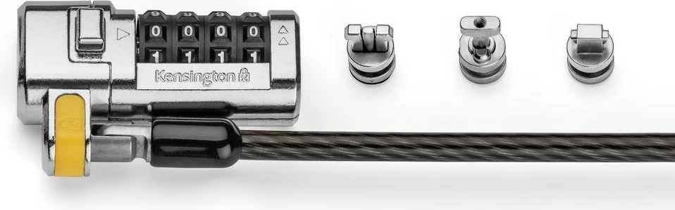Kensington ClickSafe 3-in-1 Kombinim, 1.8 m, e zezë, metalike