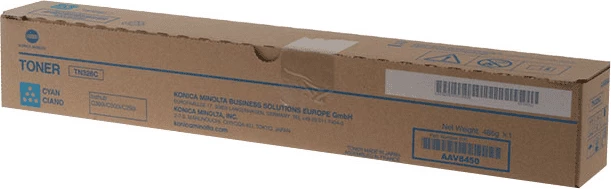Toner, Konica Minolta, TN328C / AAV8450 (AAV845A), rendiment 28000 faqe, standard, cyan