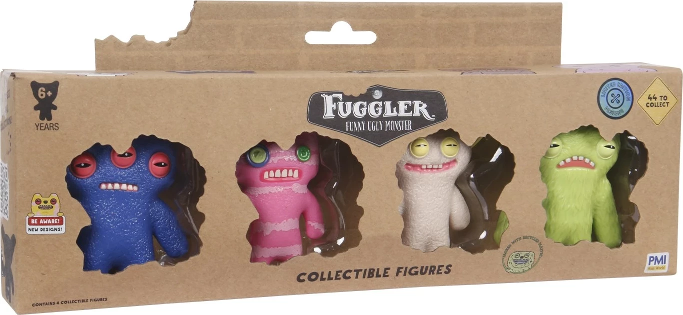 Set figurina koleksionuese Fuggler, P.M.I. Kids World, FS2030SD, 4 copë, edicion i limitum