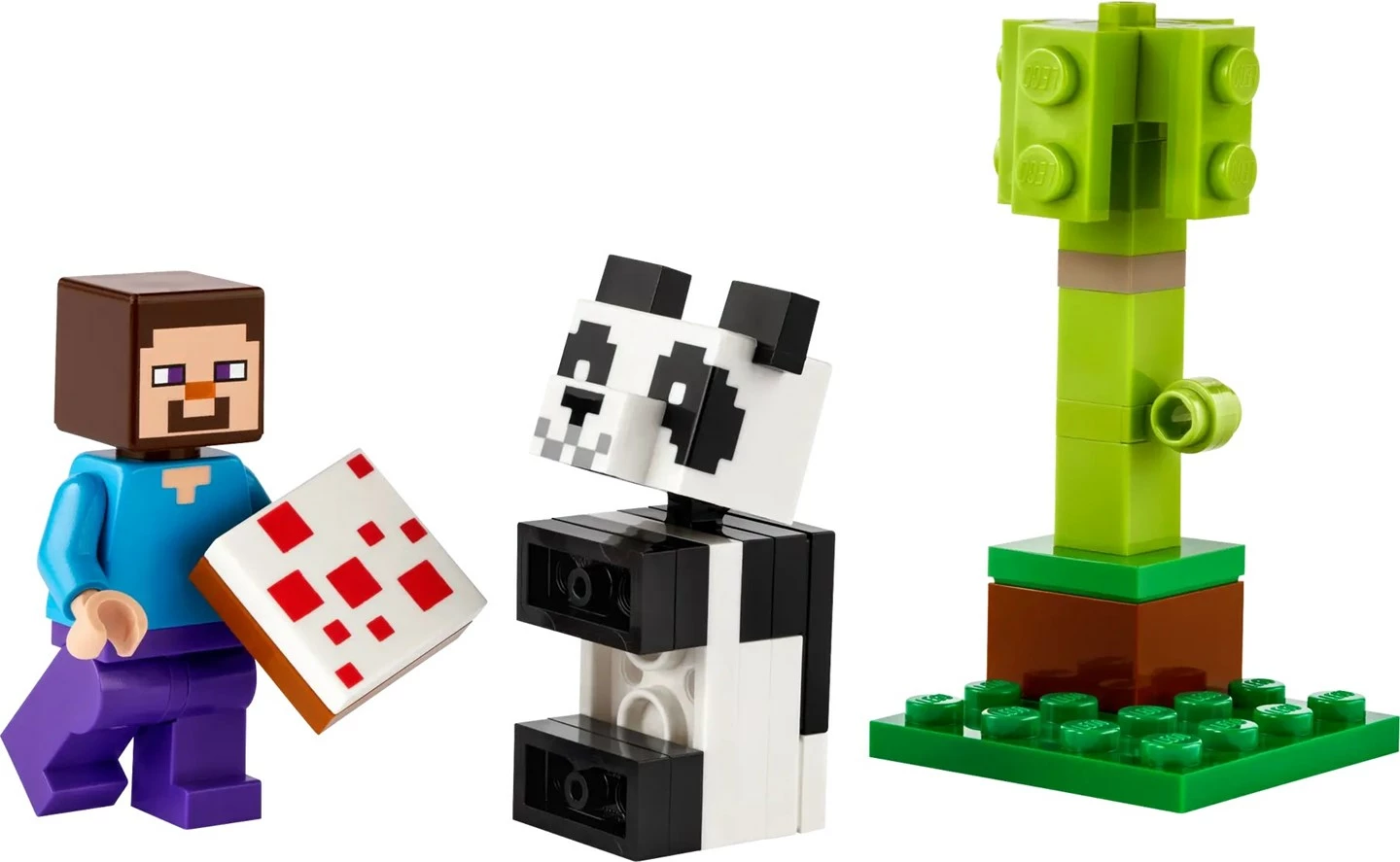 Set LEGO Minecraft 30672 Steve dhe panda e vogël, 35 pjesë
