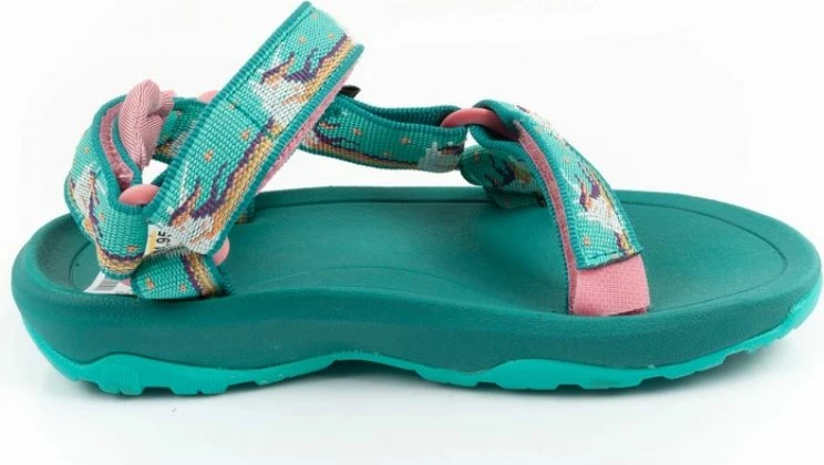 Sandale për fëmijë Teva, të gjelbra
