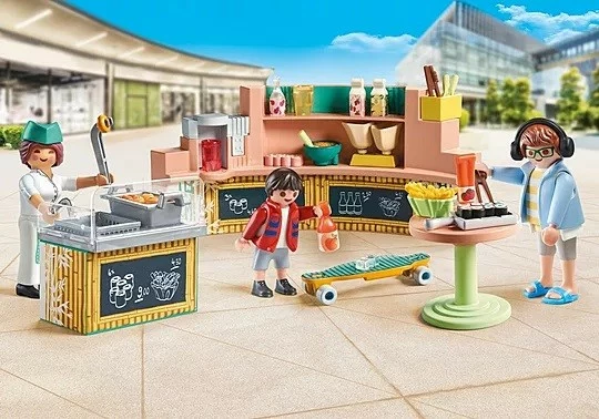 Set lodrash Playmobil My Life 71538 Snack Bar, 54 pjesë