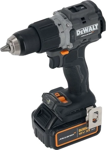 Makine shpuese/vidëzuese DeWalt MCLAREN DCD85MP2T, 18V, 5Ah, me 2 bateri, e verdhë/zezë, me valixhe