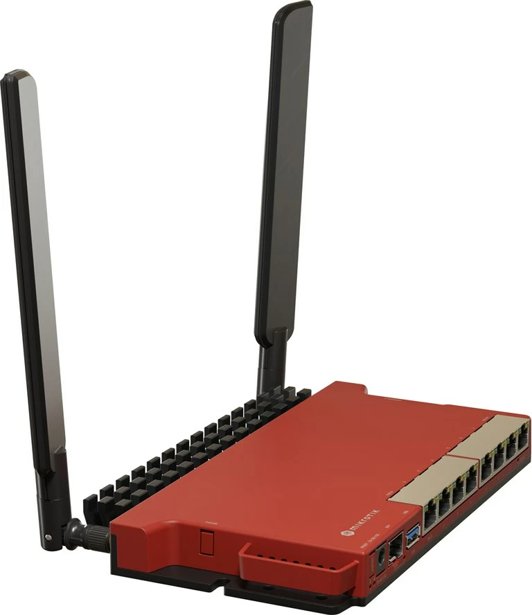 Router MikroTik L009UiGS-2HaxD-IN, Wi-Fi 6, Ethernet Gigabit, Kuq
