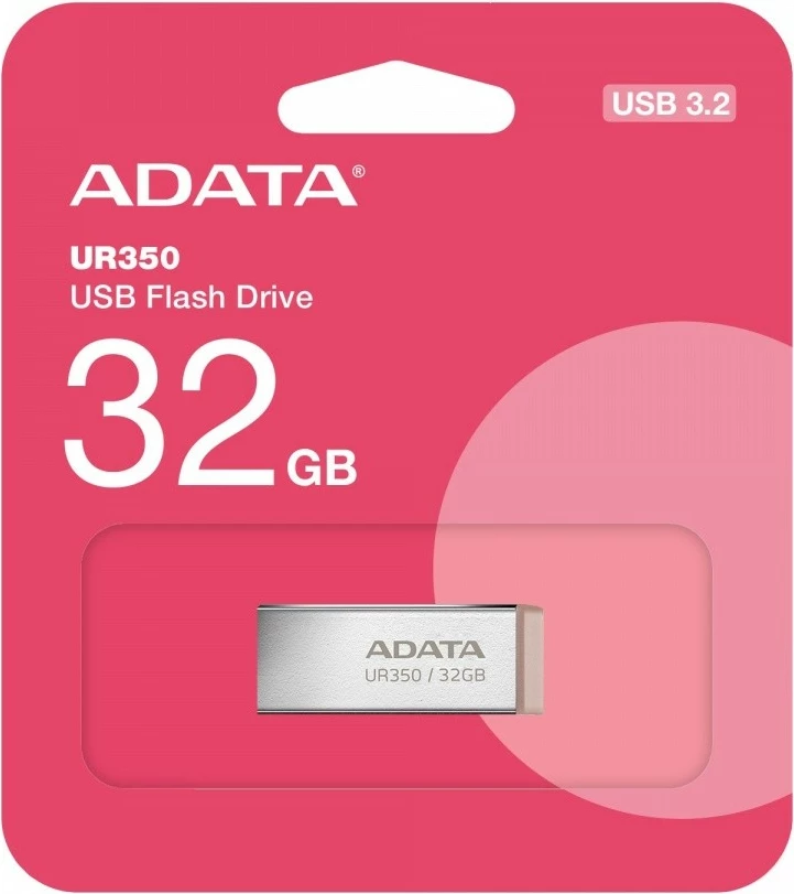 Pendrive Adata UR350, 32GB, USB 3.2 Gen1, Kafe Metalike