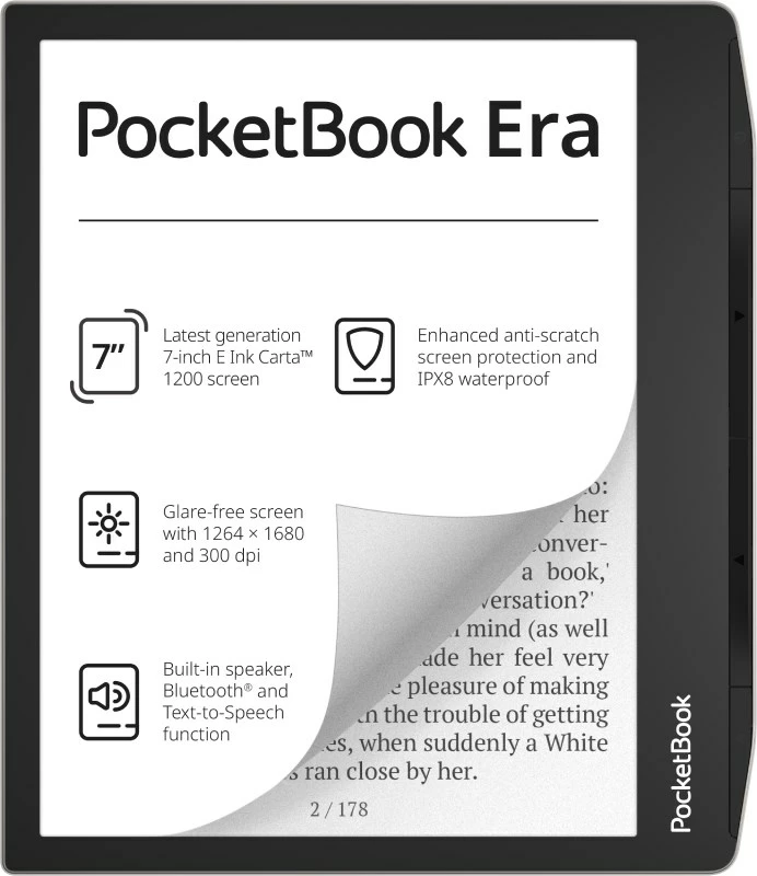 Lexues Librash Elektronik PocketBook 700 Era, Prej 16 GB, Argjendtë