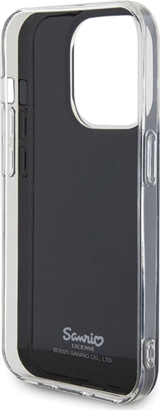 Mbështjellës Hello Kitty IML Kitty Face për iPhone 15 Pro Max, zi