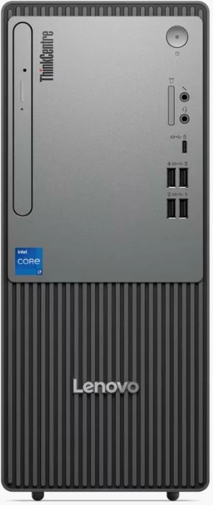 Kasë Lenovo ThinkCentre Neo 50t Gen 5, Intel Core i3-14100, 8 GB RAM, 256 GB SSD, Windows 11 Pro, Zezë/Argjendtë