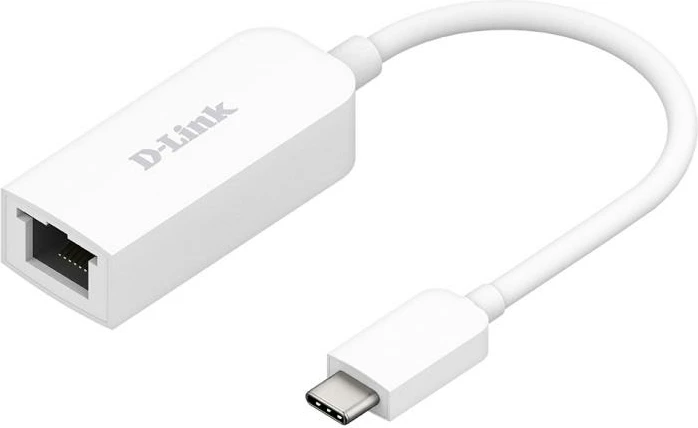 Adaptues USB-C në Ethernet 2.5Gb, D-Link DUB-E250, Plug & Play, i bardhë