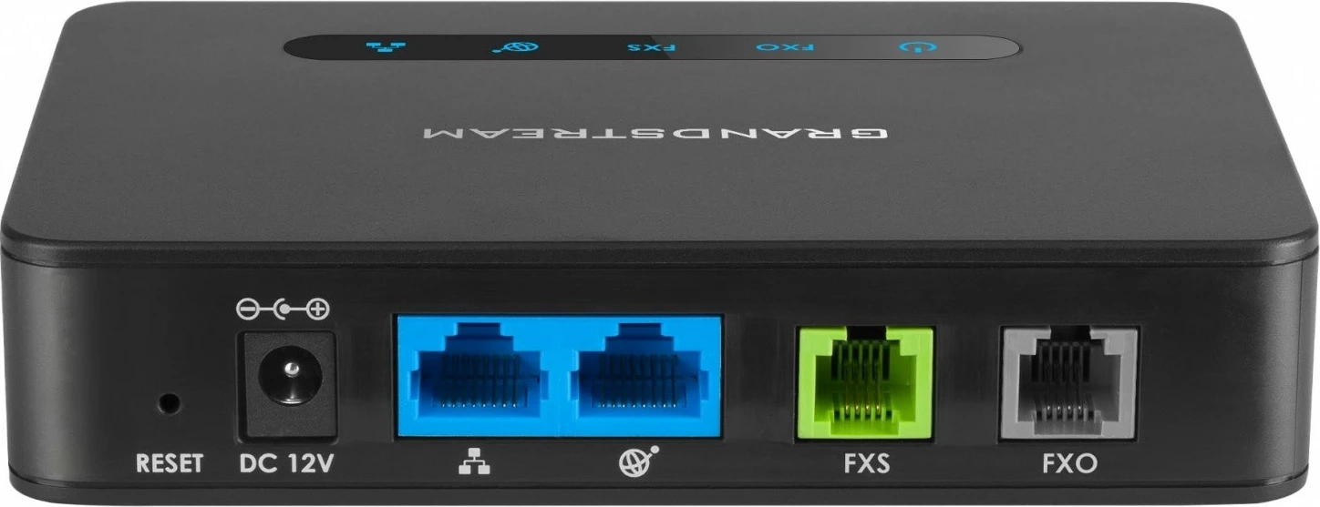 Adapter telefonik analog Grandstream HT813, 1 port FXS, 1 port FXO, i zi