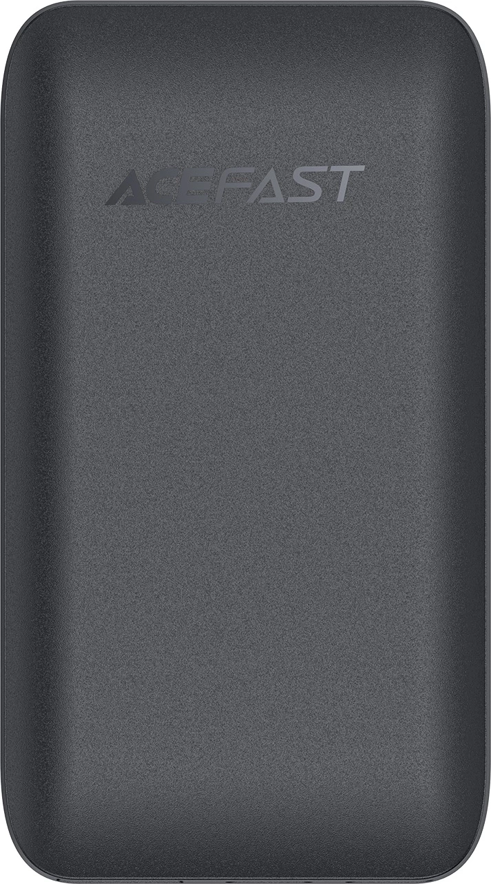 Karikues Acefast A100, 65W, GaN, 2x USB-C + USB-A, ultra i hollë, i zi