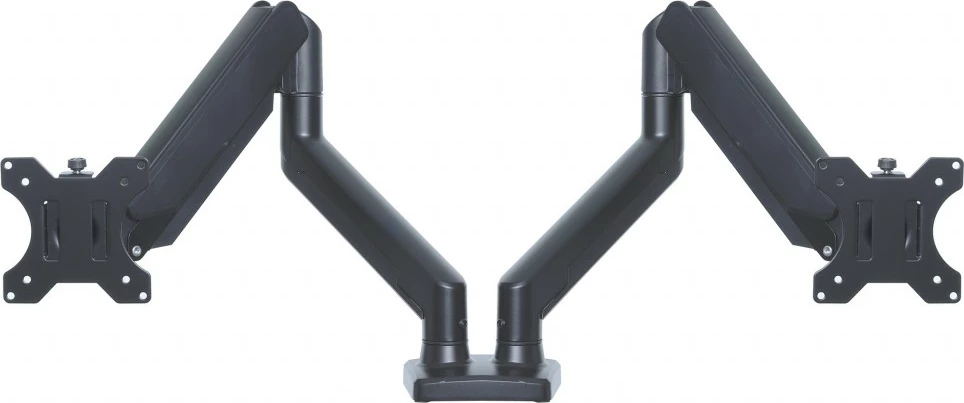 Mbajtëse tavoline për 2 monitorë ART RAMM UM-116, 13-32 inç, sustë gazi, e zezë