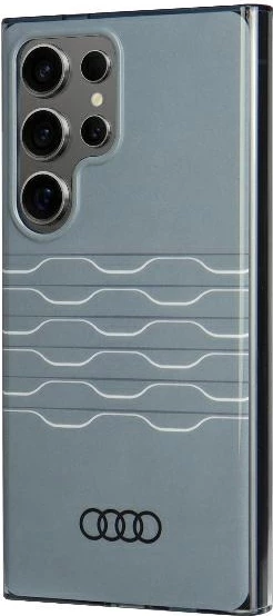 Mbështjellës Audi IML Geometric Pattern për Samsung Galaxy S24 Ultra, hardcase, gri