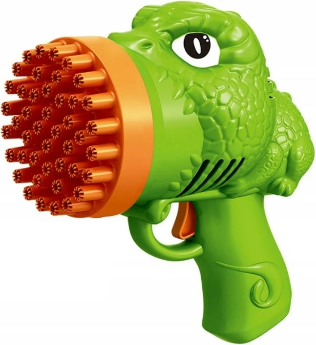 Lodër Dino Bubble Gun Madej, plastikë, pa bateri, jeshile/portokalli