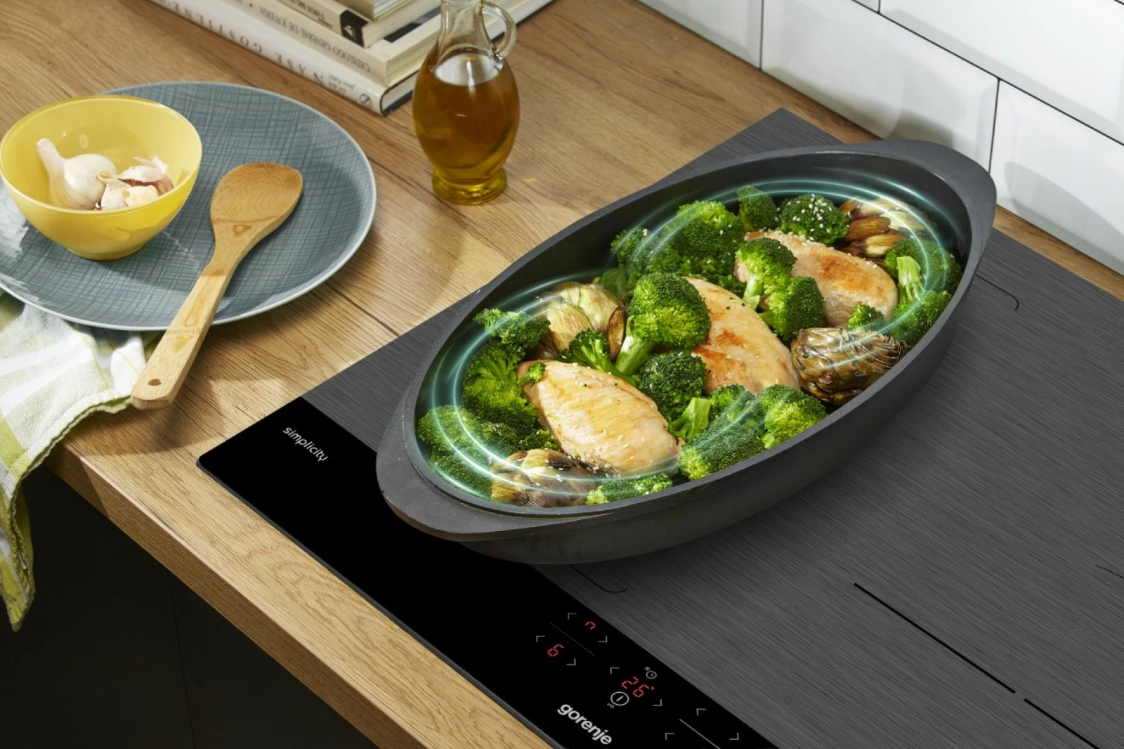 Pllakë gatimi me induksion Gorenje GI6421SYB, 4 zona, e zezë