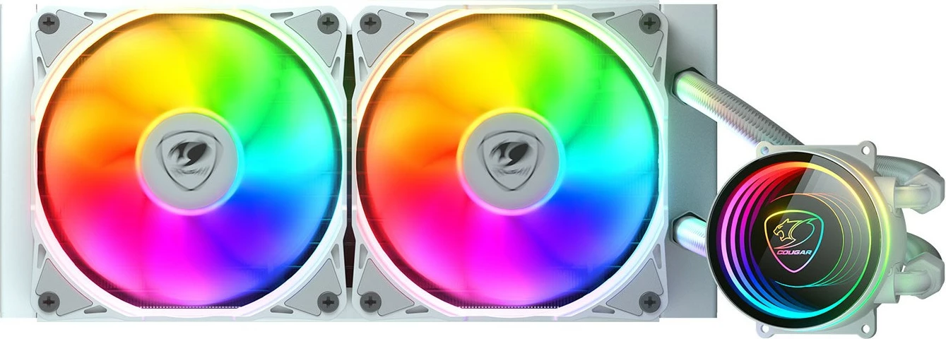 Kasë ftohje uji Cougar Poseidon Elite 240 ARGB, e bardhë