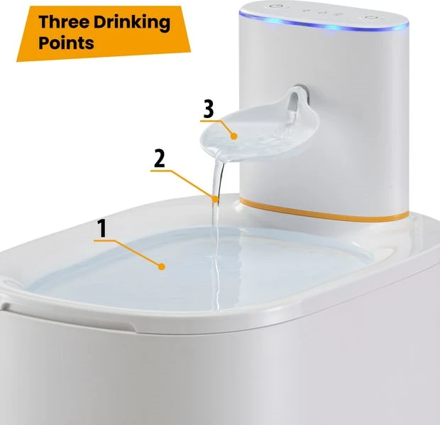 Burim uji për kafshë FERPLAST Astra, 3L, i bardhë