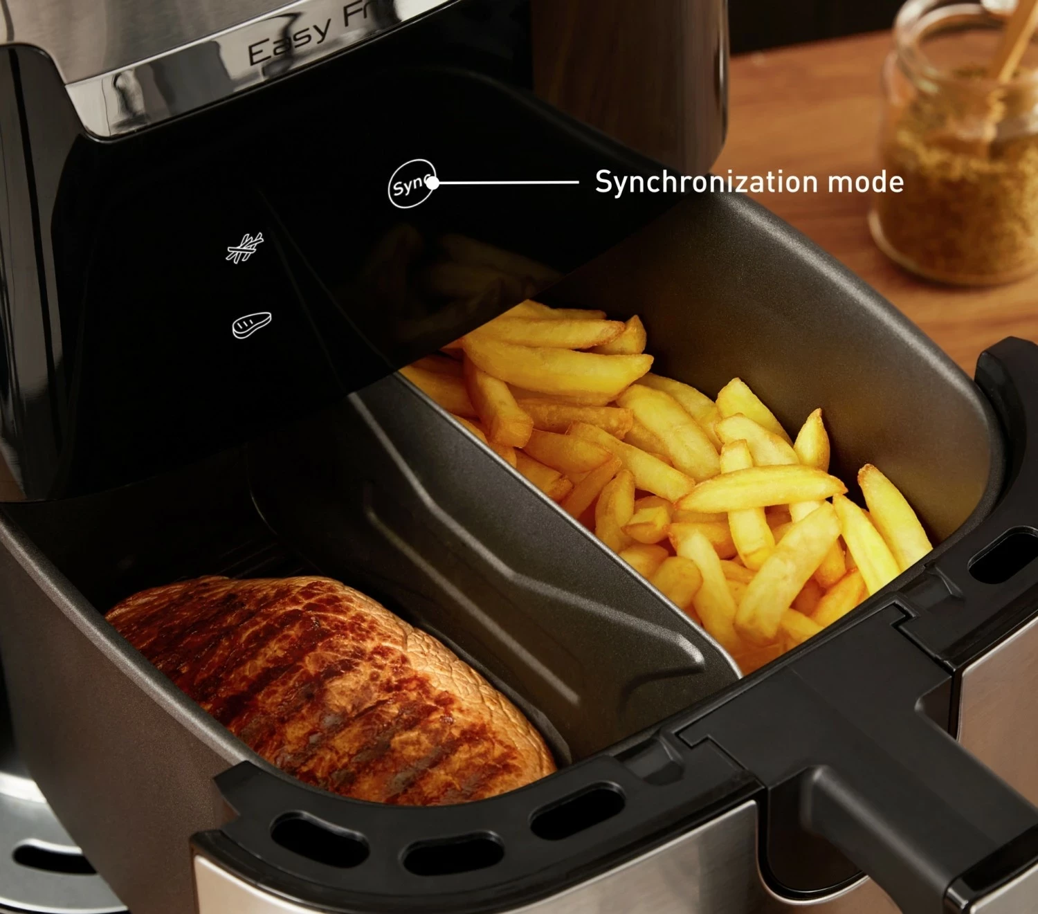 Frytkownica Tefal Easy Fry & Grill XXL, 6.5L, 1830W, e zezë-argjendtë