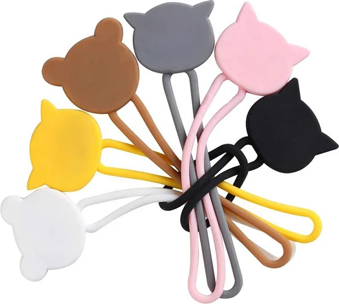 Mbështjellës kabllosh Hurtel, silikon, i verdhë