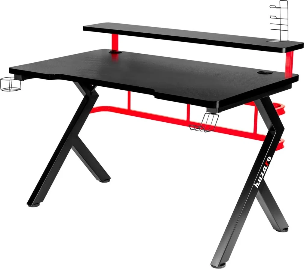Tavolinë për kompjuter Huzaro Hero 5.0, e zezë/e kuqe
