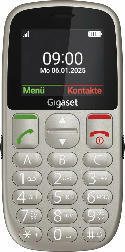 Celular Gigaset GL395 Dual Sim, 32MB, Titanium Silver