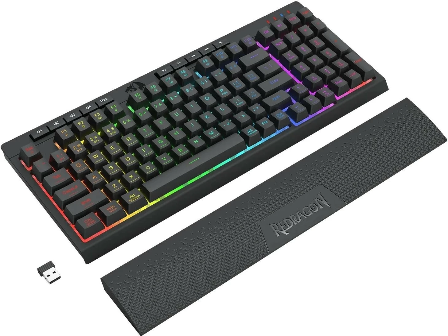 Tastierë Redragon K515-RGB SHIVA 98, RGB, e zezë