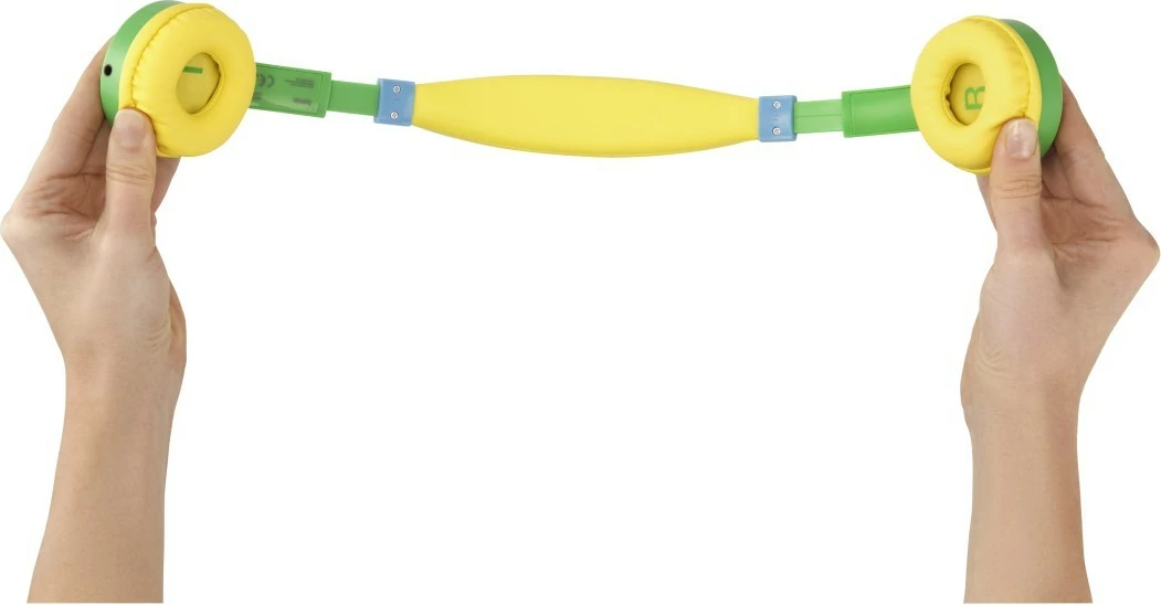 Kufje Hama Kids Guard, mbi vesh, me kufizues volumi, Jeshile/Verdhë