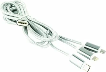 Kabllo USB 3-në-1 Gembird CC-USB2-AM31-1M-S, 1m, argjendtë