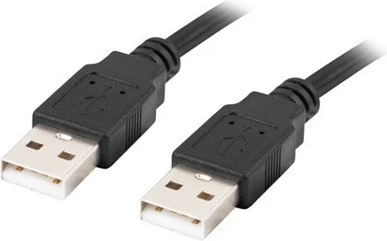 Kabllo USB-A, Lanberg CA-USBA, 1m, e zezë
