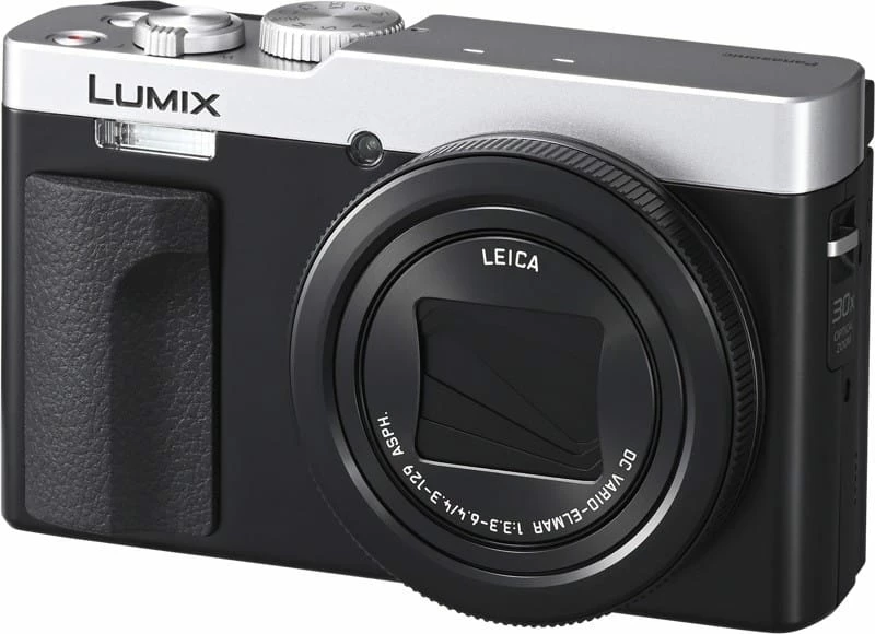 Aparat digjital Panasonic LUMIX TZ99, 20.3MP, 30x zoom optik, 4K, Wi-Fi, argjendtë