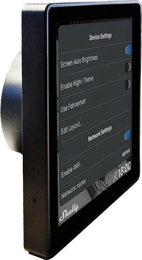 Display muri Shelly, Wireless, Touch, 10.2 cm, e zezë