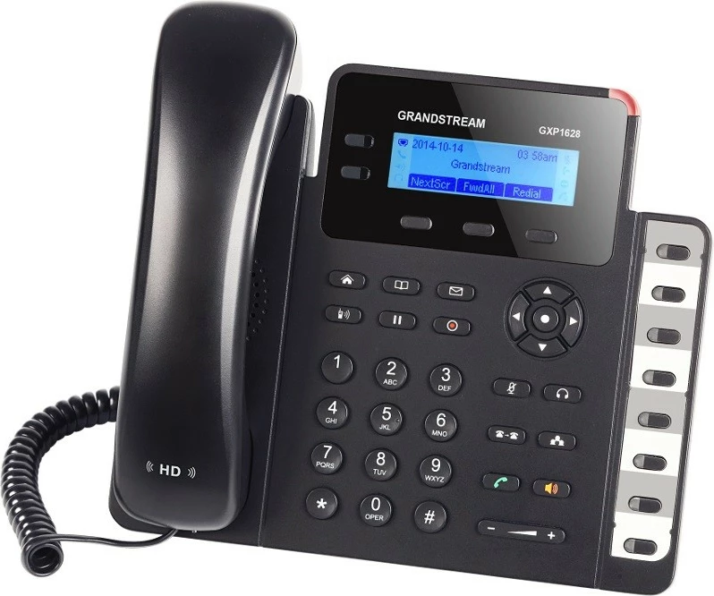 Telefon IP Grandstream GXP1628, 2 linja, PoE, i zi
