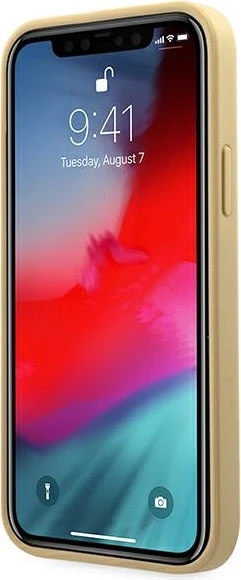 Mbështjellës Guess GUHCP12SPUVQTMLBE për iPhone 12 mini 5.4", V-Quilted, Gold