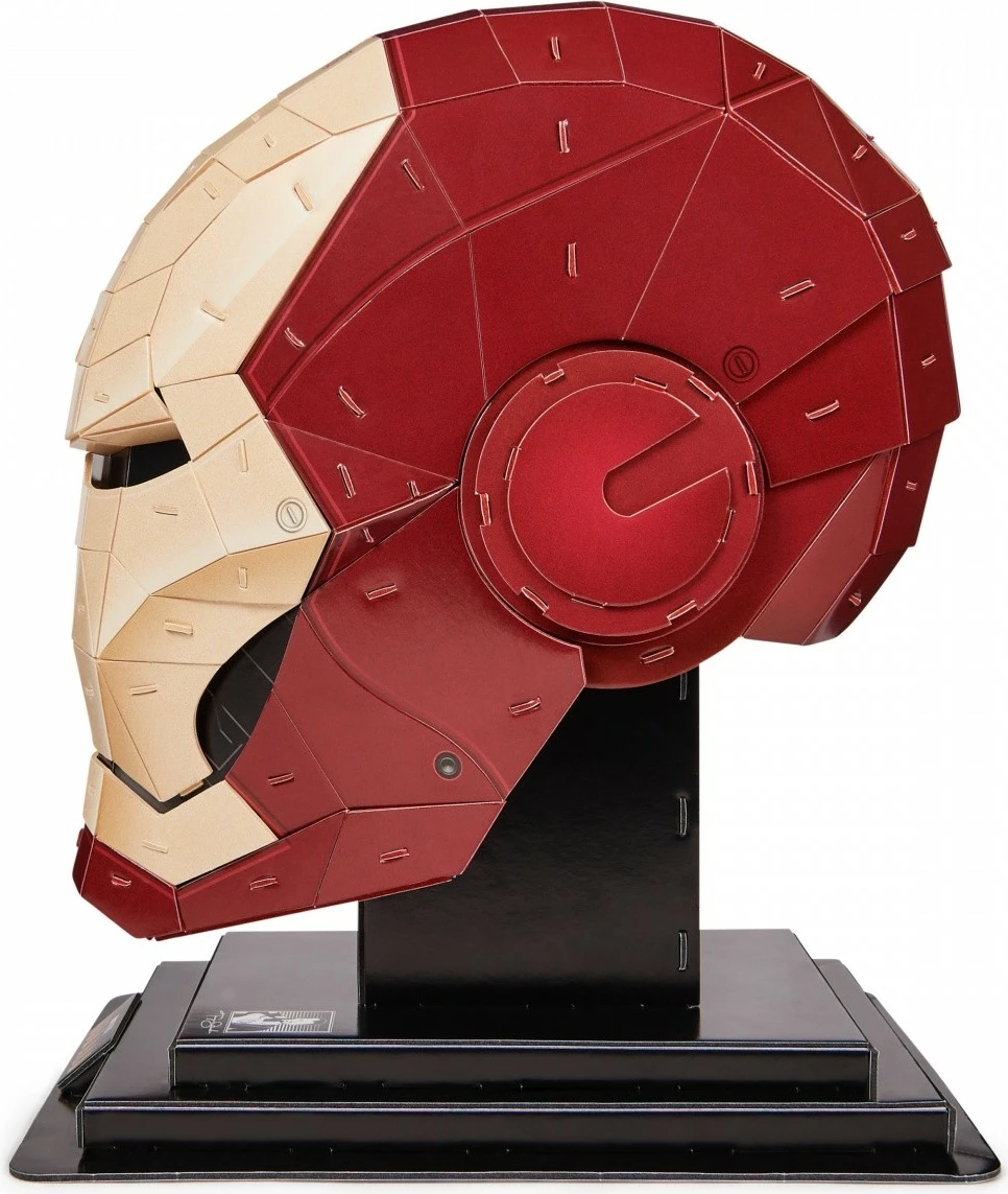 Puzzle 4D Spin Master Iron Man Helmet Marvel Studios, 96 pjesë, plastikë, e kuqe/ari