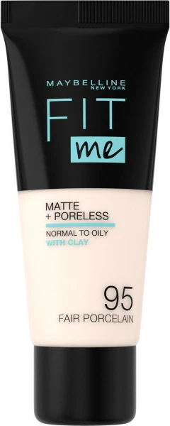 Fondatinë Maybelline Fit Me Matte & Poreless 95 Fair Porcelain për femra 30ml