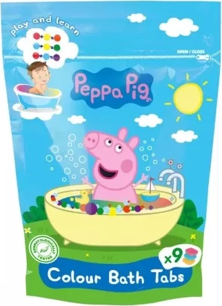 Tableta për banjë Peppa Pig Coloring Bath Tablets, 144g