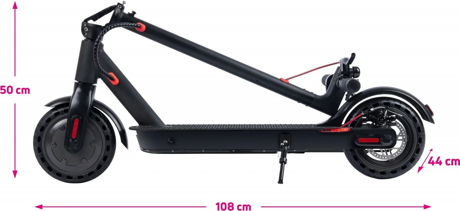 Trotinet elektrik Sencor Hulajnoga ONE S30, 350W, bateri 7.5Ah, 25km/h, i zi me të kuqe