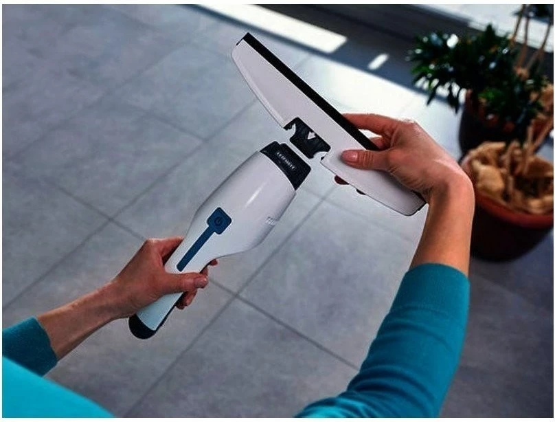 Pastrues elektrik për dritare Leifheit NEMO, 28 cm, IPX7, zi/turkuaz/bardhë