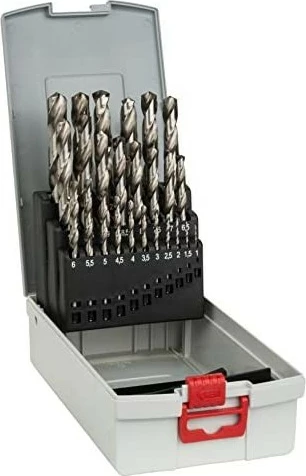 Set spiralesh metal Bosch HSS-G 25 copa 1.0-13.0mm me kuti