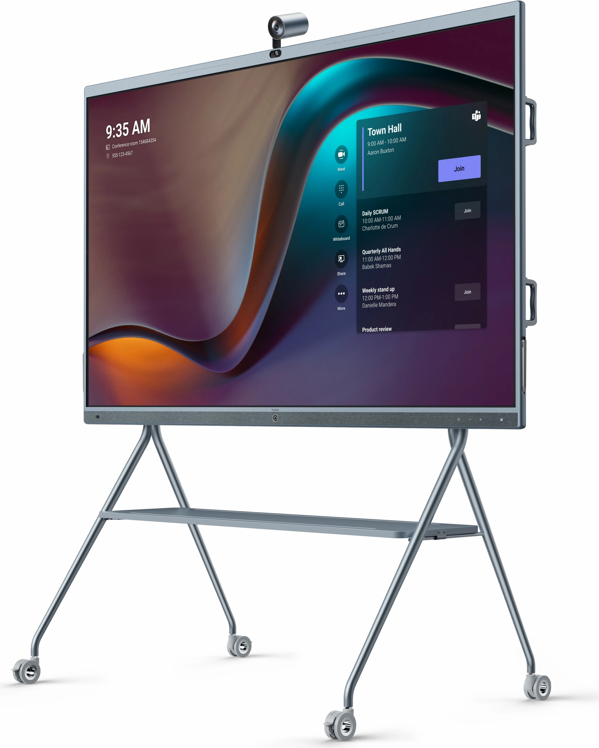 Pllakë digjitale Yealink MeetingBoard 86"/MB86-A001, 4K, LED, Wi-Fi