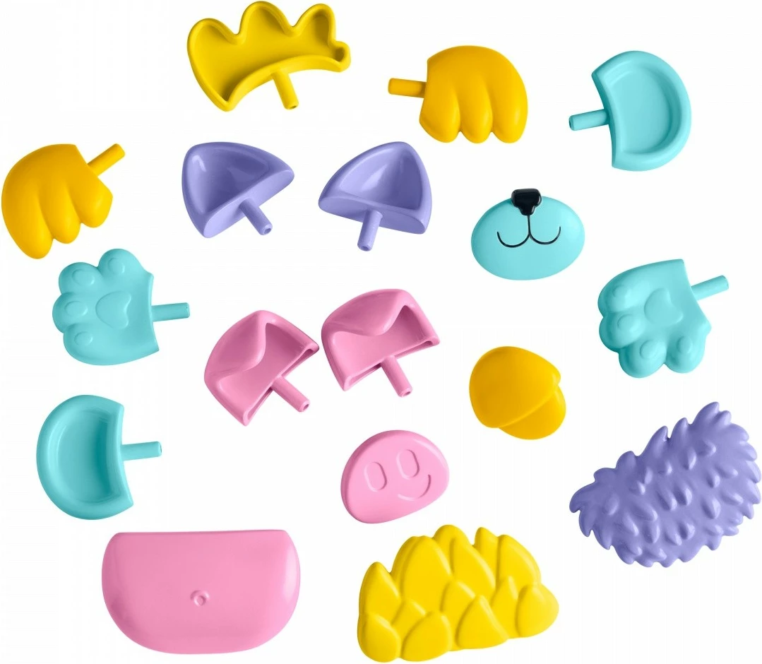 Set lodër Fisher-Price Pets Changing Friend, 17 pjesë, shumëngjyrëshe