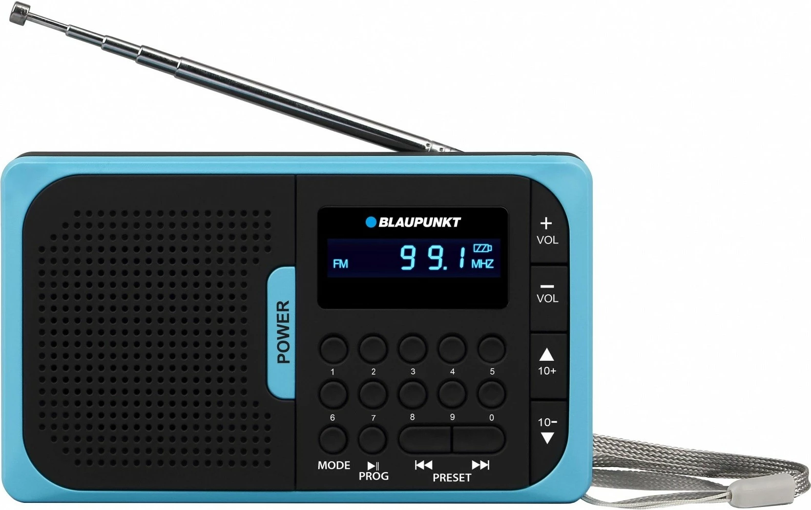Radio xhepi Blaupunkt PR5BL, USB, microSD, FM, Azur e zezë